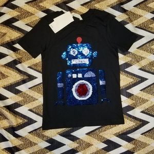 Boys Robot Sequined shirt size 6-8